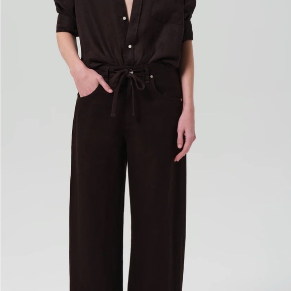 Citizens Of Humanity Brynn Drawstring Linen Trousers - New W. Tags - Picture 1 of 5
